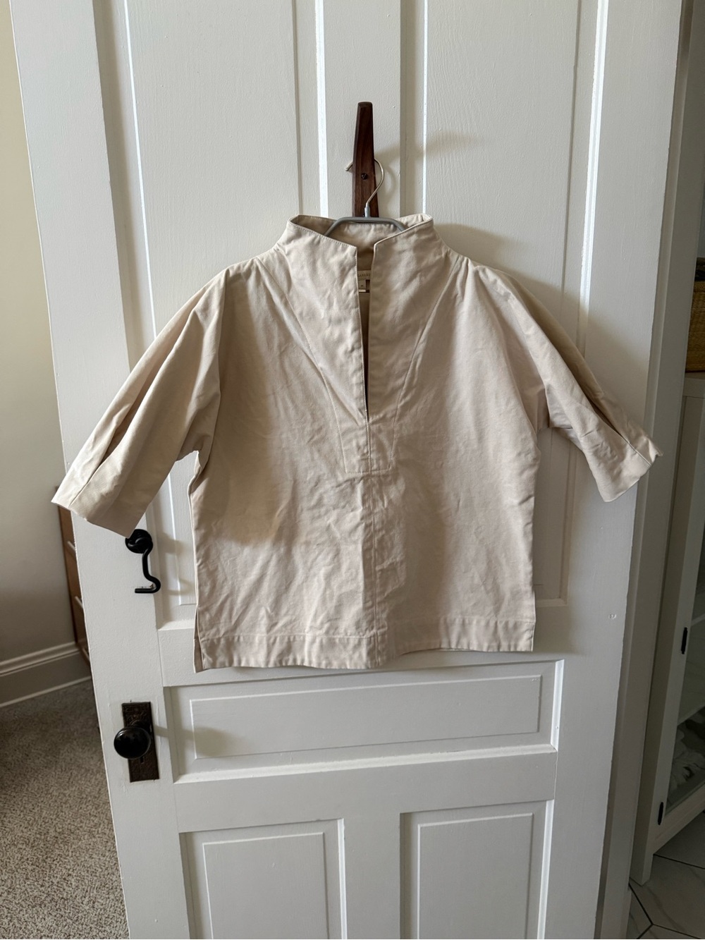 ANN MASHBURN women’s Short-Sleeve Cream Pullover